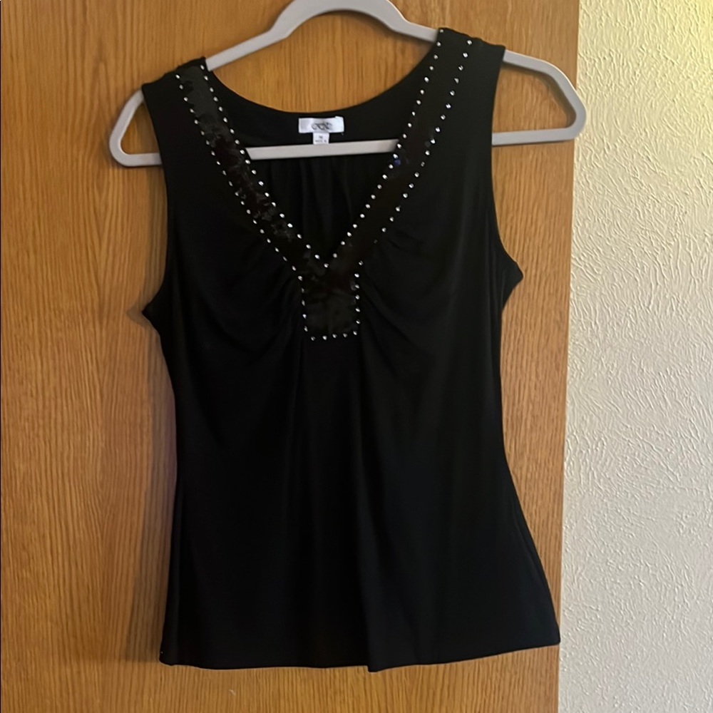 Elegant Black Sleeveless Top